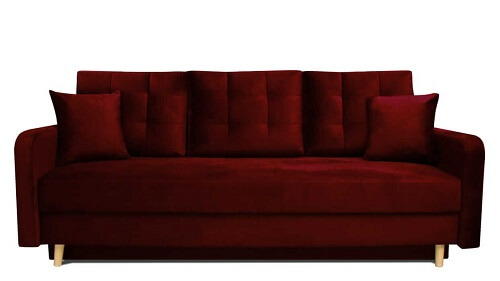 bordowa sofa