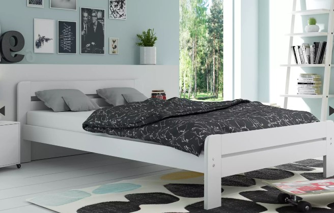 nowoczesne łóżka do sypialni drewniane